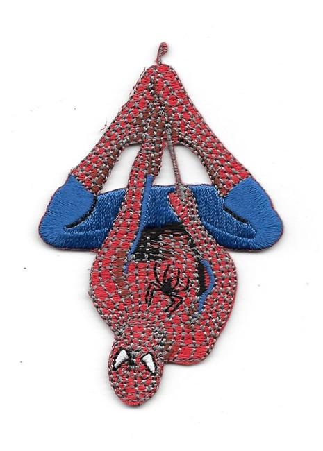 The Amazing Spider-Man Hanging Comic Book Figure Embroidered Patch NEW UNUSED picture