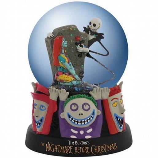 Nightmare Before Christmas Celebrating Our Love 85mm Water Globe, NEW BOXED