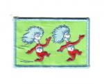 Dr. Seuss The Cat In The Hat Animated Things 1 & 2 Running Embroidered Patch NEW