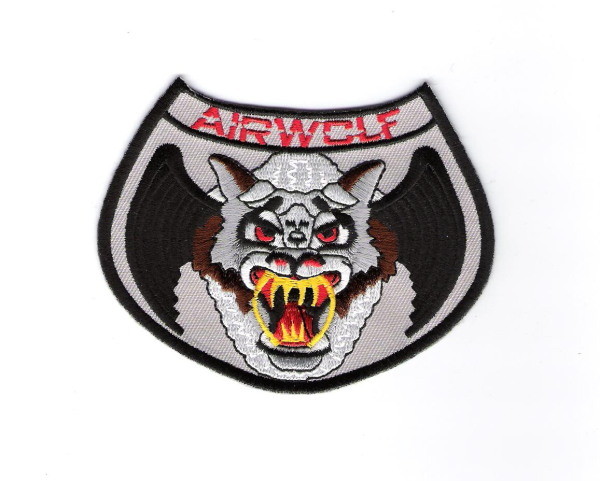 Airwolf TV Show Logo Embroidered Shoulder Patch, NEW UNUSED picture