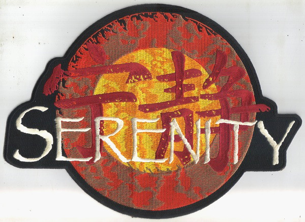 Firefly / Serenity Movie Ship Logo Jacket Die-Cut Embroidered Patch, NEW UNUSED picture