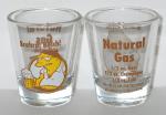 The Simpsons Barney w/ Beer Drink Recipe Illustrated Clear Shot Glass NEW UNUSED