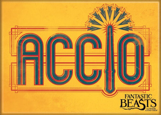 Fantastic Beasts Movie ACCIO Logo Refrigerator Magnet Harry Potter NEW UNUSED