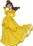 Walt Disney's Beauty and the Beast Belle Standing Embroidered Patch NEW UNUSED