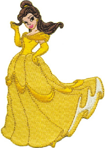 Walt Disney's Beauty and the Beast Belle Standing Embroidered Patch NEW UNUSED picture