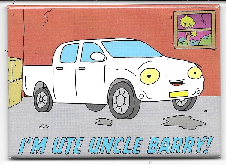 Rick and Morty Bushworld Adventures I'm Ute Uncle Barry! Refrigerator Magnet NEW