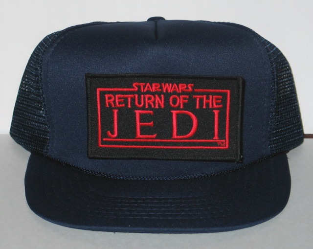 Star Wars Return of the Jedi Name Embroidered Patch on a Black Baseball Cap Hat picture