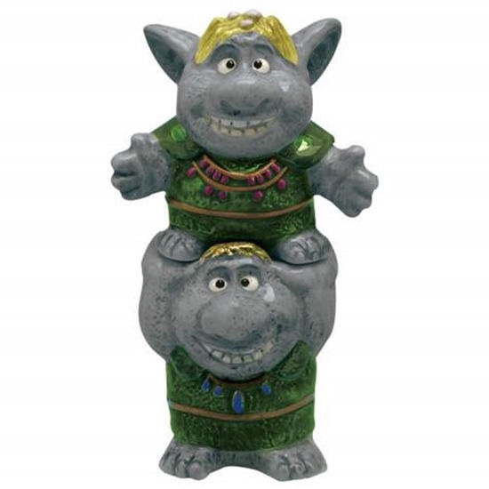 Walt Disney Frozen Movie Trolls Ceramic Salt and Pepper Shakers Set NEW UNUSED picture