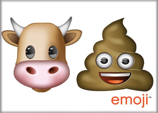 Emoji Bull Sh** (Poop) Art Image Refrigerator Magnet, NEW UNUSED