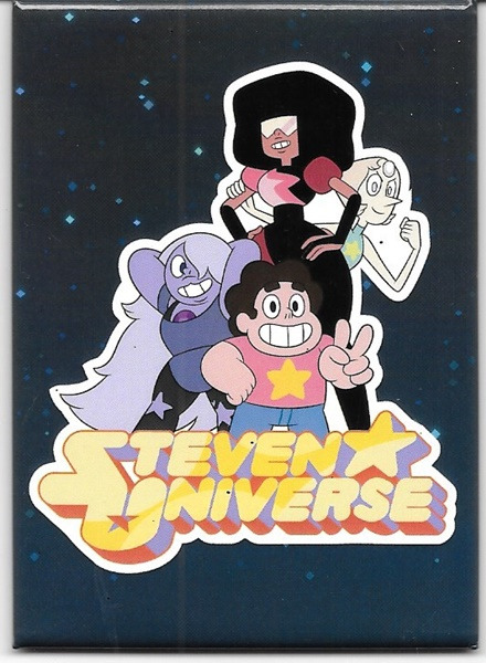 Steven Universe Animated TV Series Group Peace Sign Refrigerator Magnet UNUSED picture