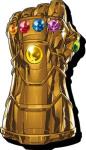 Marvel Comics Infinity Gauntlet Art Image Chunky 3-D Die-Cut Magnet NEW UNUSED