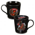 Marvel Comics Deadpool Comic Art 12 oz. Black Ceramic Coffee Mug, NEW BOXED
