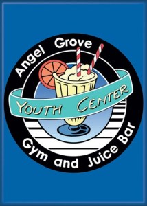 Mighty Morphin Power Rangers Angel Grove Youth Center Logo Refrigerator Magnet