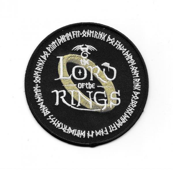 The Lord of the Rings Large Ring Logo Embroidered Patch, NEW UNUSED