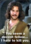 The Princess Bride Indio Montoya "You Seem A Decent Fellow" Refrigerator Magnet