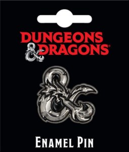 Dungeons & Dragons Embossed Ampersand Dragon Logo Metal Enamel Pin NEW UNUSED