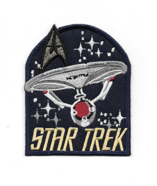 Star Trek Classic TV Series Name & Enterprise Ship Embroidered Patch NEW UNUSED