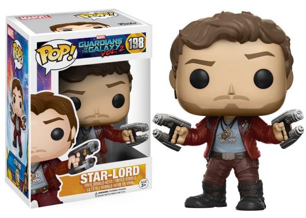 Guardians of the Galaxy Vol 2 Star-Lord Vinyl POP! Figure Toy #198 FUNKO NEW MIB picture