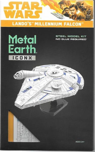 Star Wars Solo Movie Lando's Millennium Falcon Metal Earth Laser Cut Model Kit