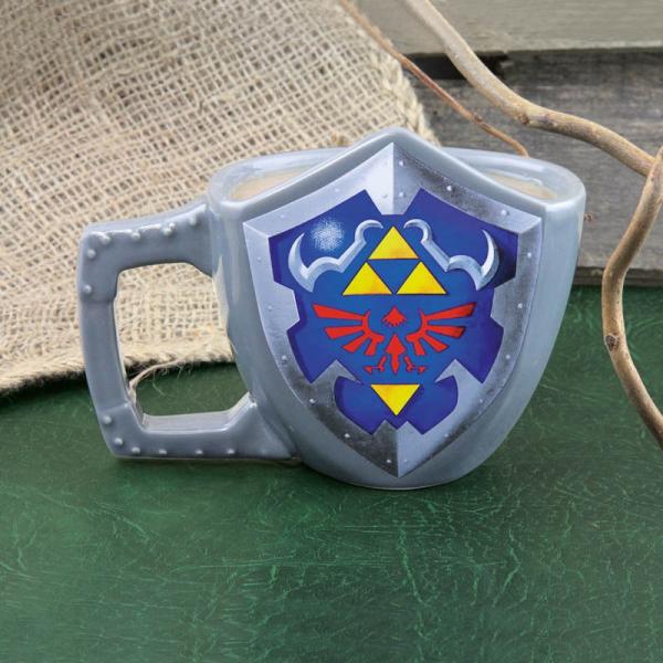 Nintendo The Legend of Zelda Princess Hylian Shield Logo 18 oz Ceramic Mug, NEW picture