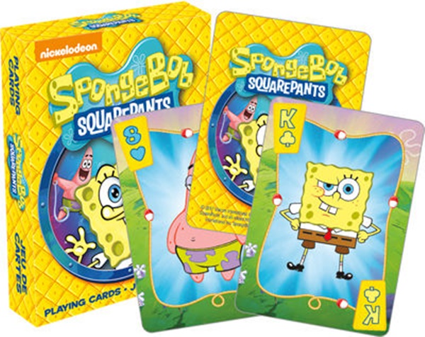 SpongeBob SquarePants Animated Art Illustrated Playing Cards Set 52 Images NEW