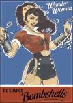 DC Comics Bombshells Wonder Woman Breaking Chains Art Refrigerator Magnet, NEW