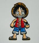 One-Piece Japanese Anime Luffy Smiling Figure Metal Enamel Pin NEW UNUSED