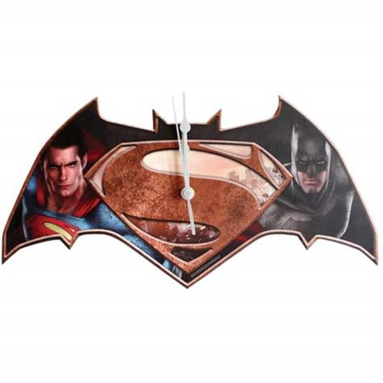 Batman V Superman Dawn of Justice Movie Logo 7.5" Cordless Wall Clock NEW SEALED