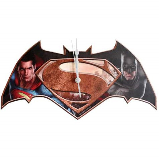 Batman V Superman Dawn of Justice Movie Logo 7.5" Cordless Wall Clock NEW SEALED picture