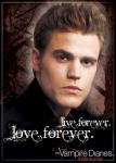 The Vampire Diaries TV Series Stefan Live Love Forever Refrigerator Magnet NEW
