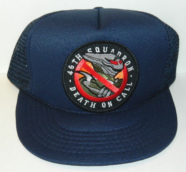 Space Above and Beyond TV Series 46th Squadron Patch on a Black Baseball Cap Hat