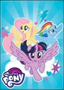 My Little Pony Trio of Dash Fluttershy Twilight Refrigerator Magnet NEW UNUSED