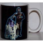 Star Wars Episode IV:  A New Hope R2-D2 & C-3PO Blue Stoneware Coffee Mug UNUSED