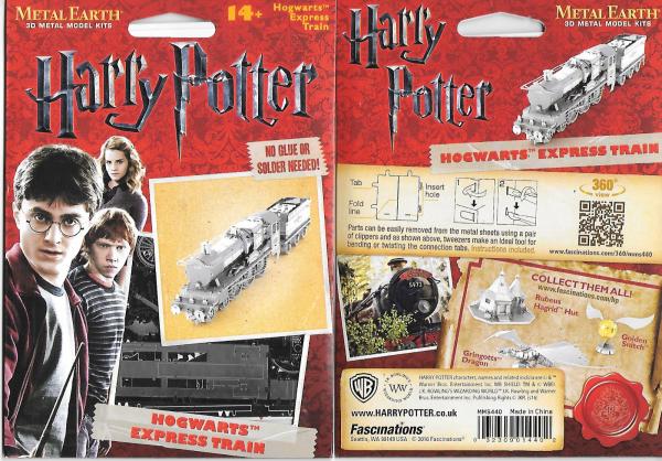 Harry Potter Movies Hogwarts Express Train Metal Earth Steel Model Kit MMS440 picture