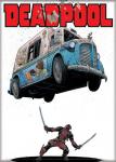 Marvel Comics Deadpool Ice Cream Truck Comic Art Refrigerator Magnet NEW UNUSED
