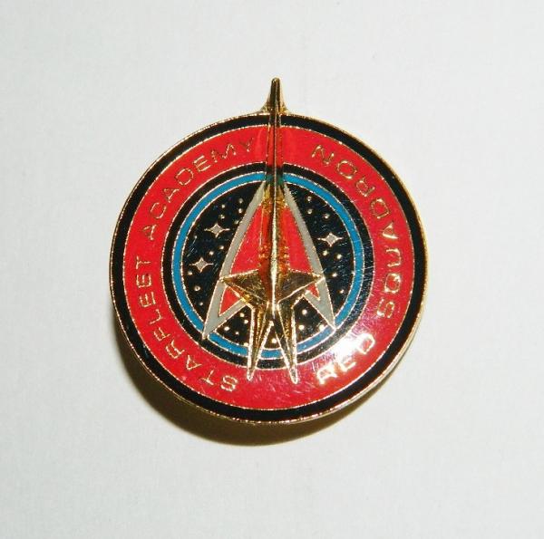Star Trek: The Next Generation Red Squadron Logo Metal Cloisonne Pin NEW UNUSED