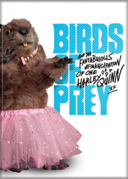 Birds of Prey Movie Beaver in a Pink TuTu Photo Refrigerator Magnet NEW UNUSED picture