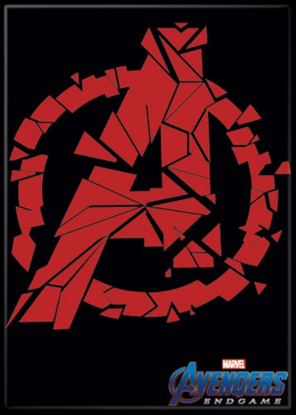 Avengers Endgame Movie Broken Red Avengers A Logo Refrigerator Magnet NEW UNUSED