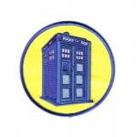 Doctor Who British TV Series Tardis Image Embroidered Patch, (c) 1984 NEW UNUSED