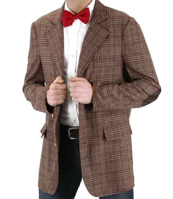 11th Doctor Who Matt Smith Tweed Jacket Licensed Replica Size LARGE/XL NEW picture