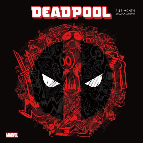 Marvel Comics Deadpool Comic Art 16 Month 2022 Wall Calendar NEW SEALED