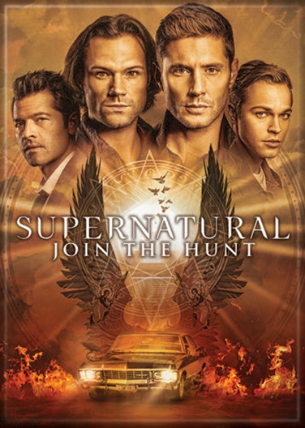 Supernatural TV Series Join The Hunt Season 15 Refrigerator Magnet NEW UNUSED