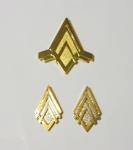 New Battlestar Galactica Captain Rank Deluxe Metal Pin Pip Set of 3 NEW UNUSED