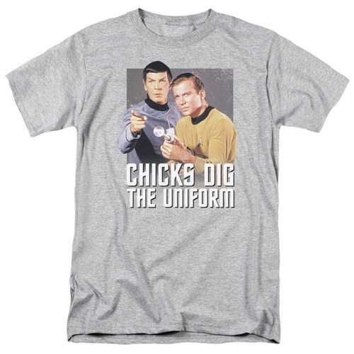 Star Trek The Original Series Chicks Dig the Uniform Adult T-Shirt