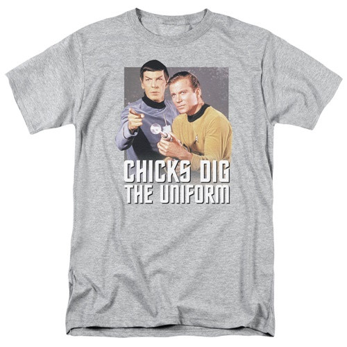 Star Trek The Original Series Chicks Dig the Uniform Adult T-Shirt picture