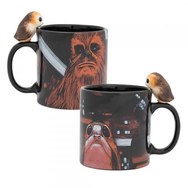 Star Wars The Last Jedi Peeking Porg 20 oz Sculpted Ceramic Mug NEW UNUSED picture