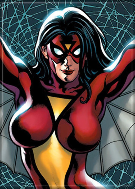 Marvel Comics Spider-Woman Black Webs Comic Art Refrigerator Magnet, NEW UNUSED