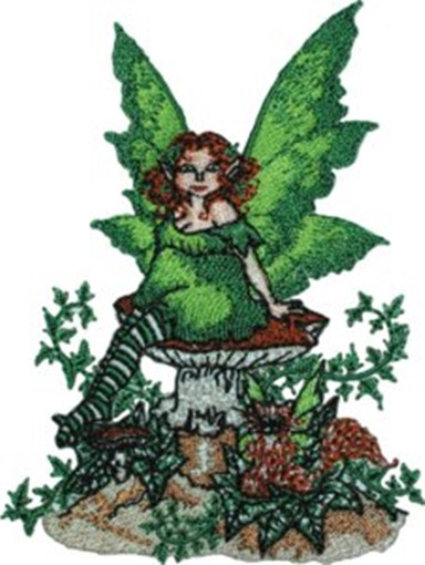 Amy Brown's Ivy Fairy Embroidered Patch NEW UNUSED