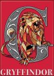 Harry Potter Gryffindor Creature Crest Logo Image Refrigerator Magnet NEW UNUSED