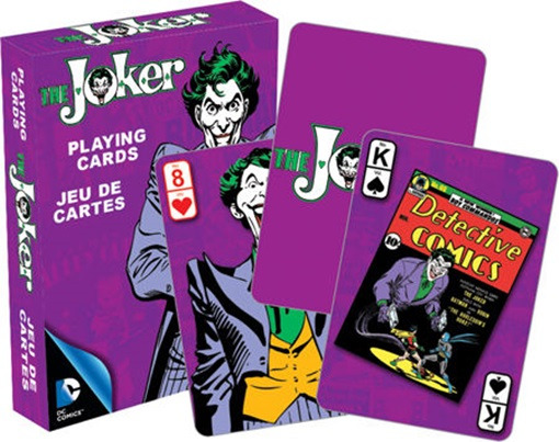 DC Comics The Joker Retro Comic Art Illustrated Poker Playing Cards, NEW SEALED